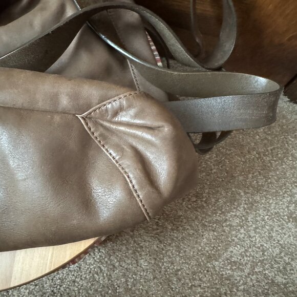 J. Jill Brown Leather Shoulder/Crossbody Hobo Bag - Picture 9 of 12
